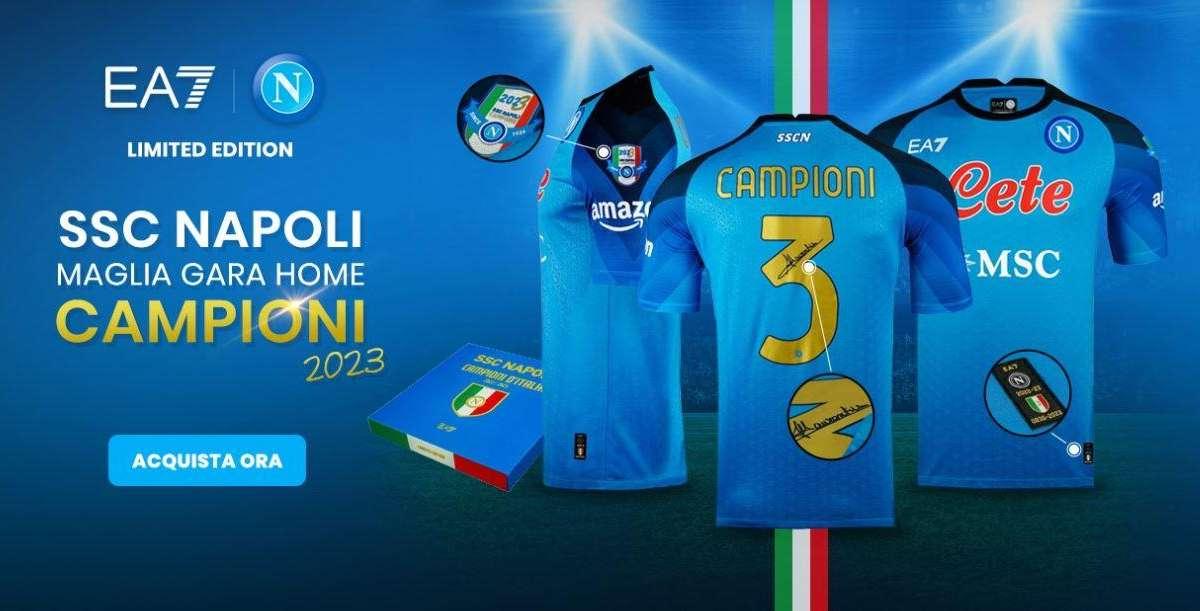 FOTOGALLERY - SSC Napoli, nuova maglia celebrativa per lo scudetto: info e dettagli