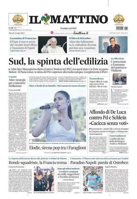 PRIMA PAGINA - Il Mattino: "Paradiso Napoli, futuro di Osimhen si tinge d'azzurro"