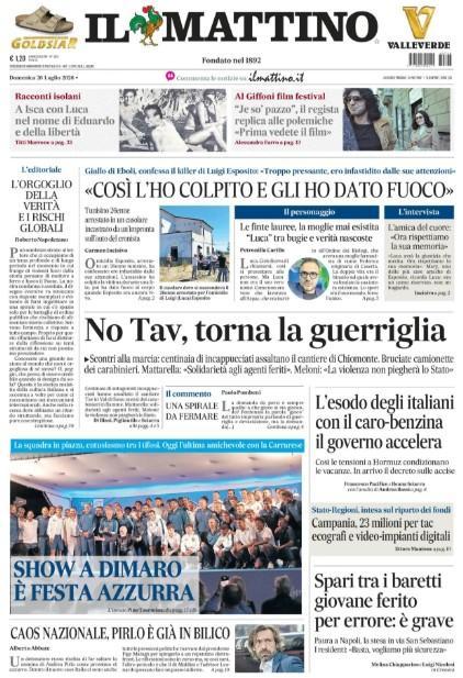 Presentazione Napoli, Il Mattino: "Show a Dimaro, è festa azzurra"