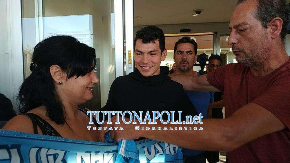 "Sono felice di essere qui, finalmente!", le prime parole di Lozano all'arrivo a Ciampino