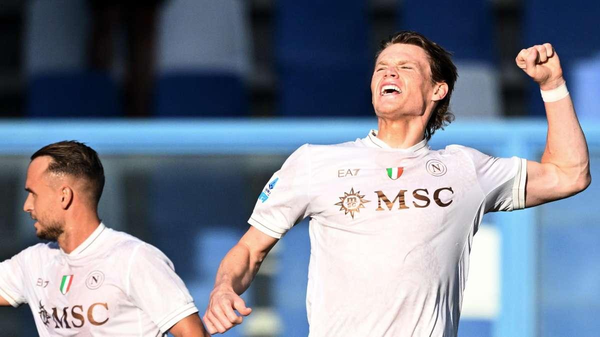 Napoli in vantaggio: McTominay sblocca una gara difficilissima