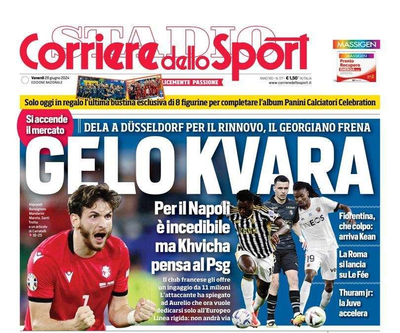 Corriere dello Sport: “Gelo Kvara”