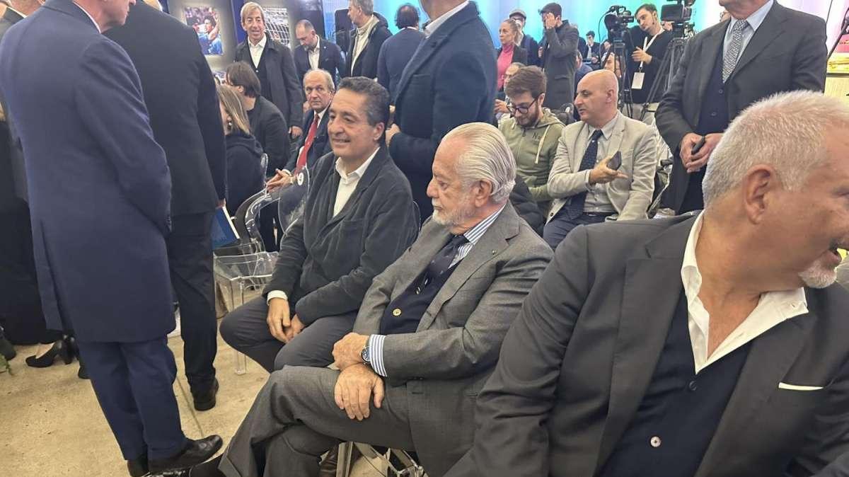 FOTO TN - ADL e Di Lorenzo al Maradona per la presentazione del libro di Giuffredi