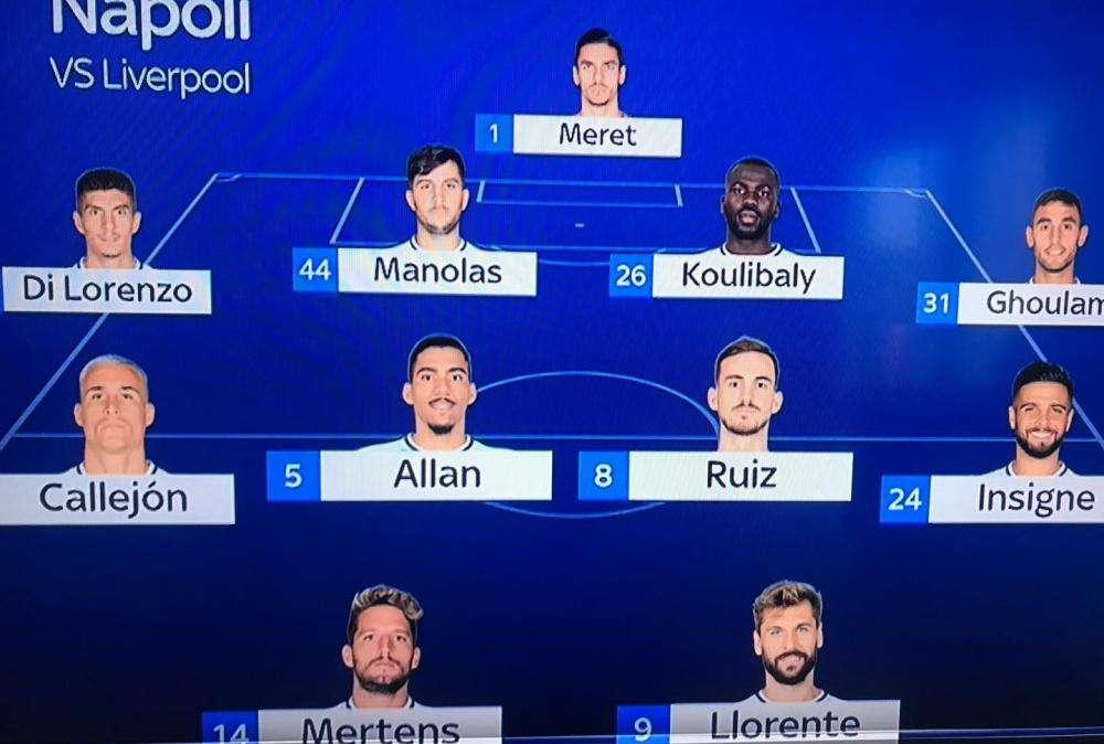 GRAFICO Sky - Ancelotti punta su Llorente! Zielinski in panchina, ballottaggio in difesa