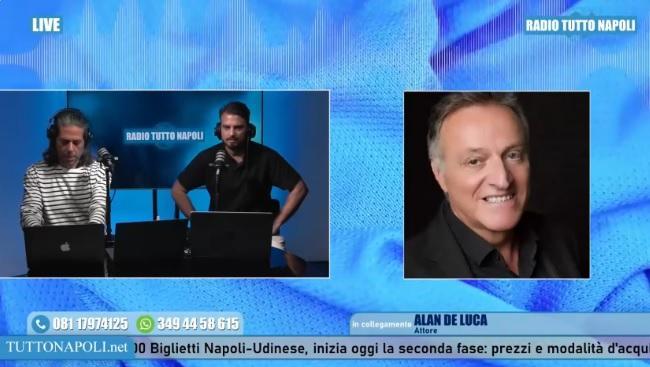 L'attore Alan De Luca: "Conte si sostituisce solo con Sarri, ma errore pensare una cosa"