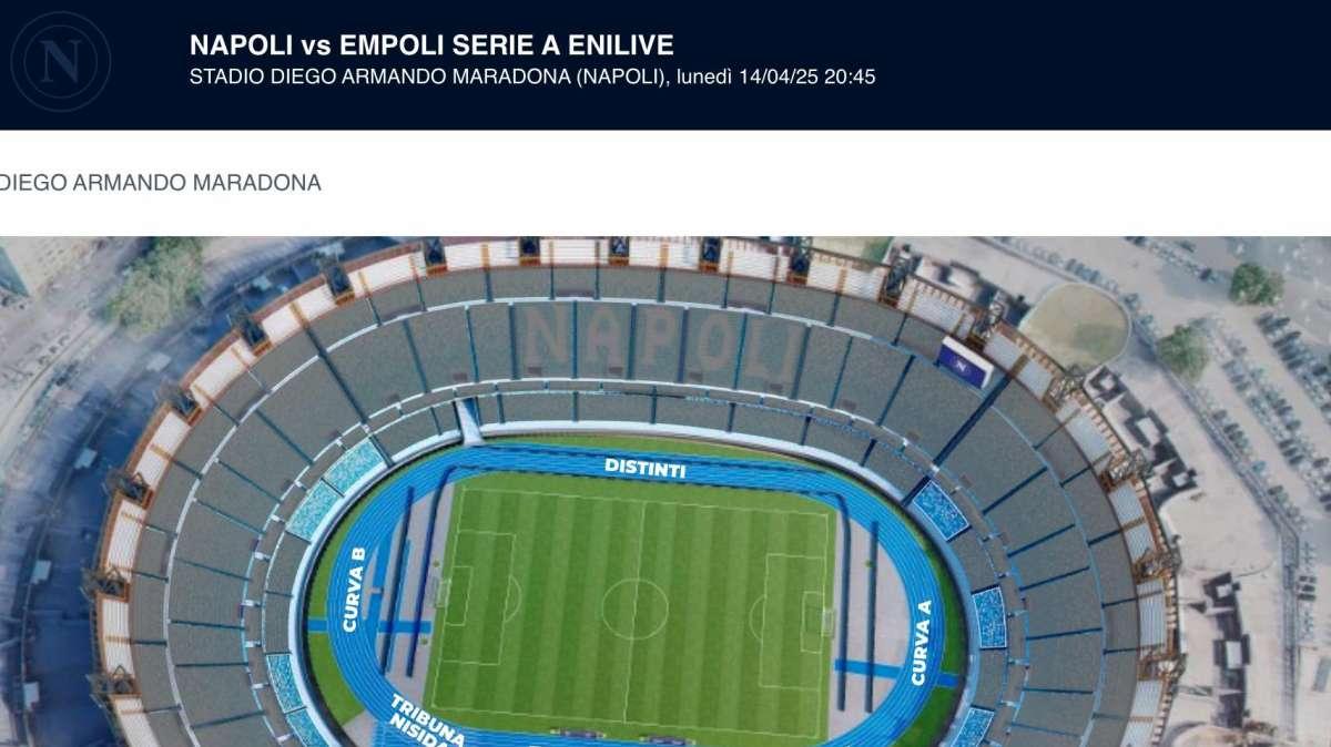 Napoli-Empoli, partita la vendita libera: si va verso un altro sold-out
