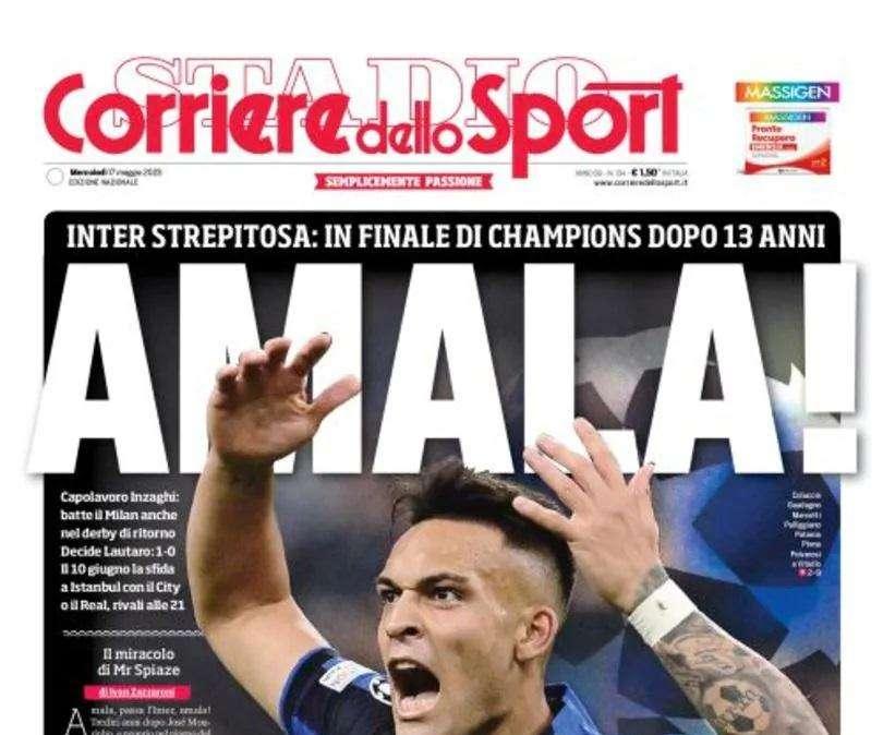 PRIMA PAGINA - Corriere dello Sport: "Amala!"