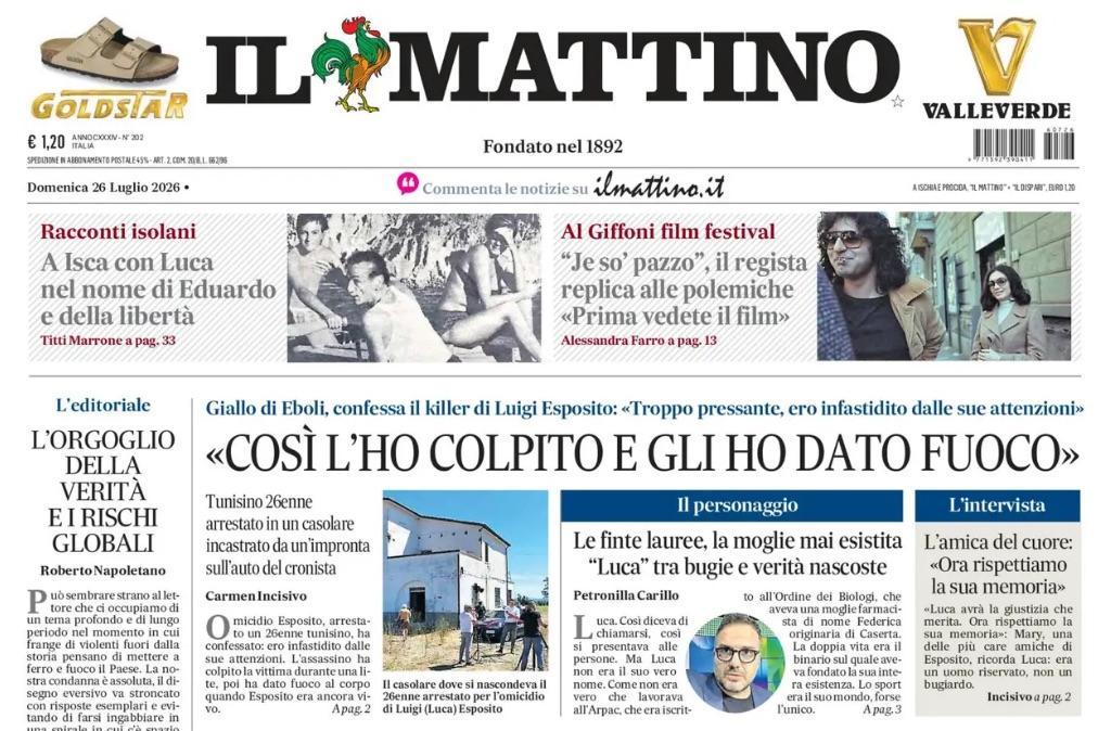 Presentazione Napoli, Il Mattino: "Show a Dimaro. È festa azzurra"