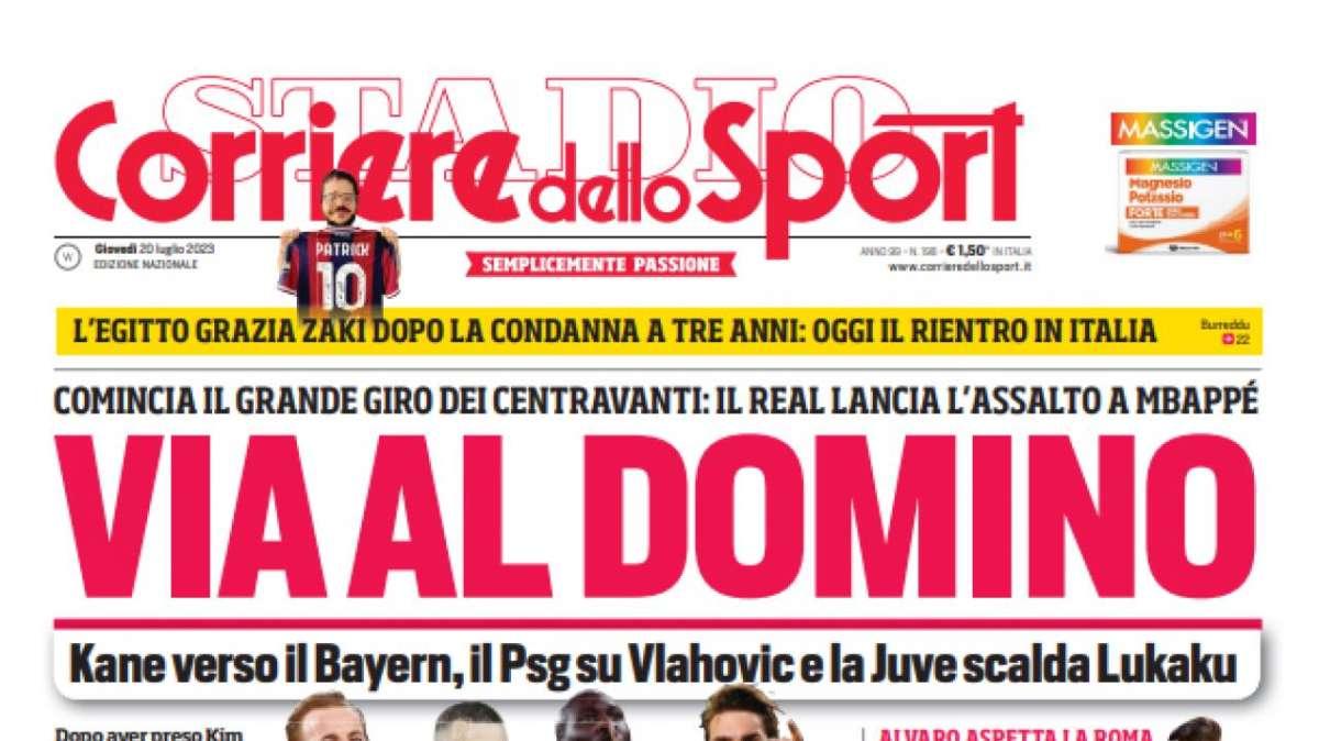 PRIMA PAGINA CdS: "Tra Osimhen e il Napoli primo round per il rinnovo"