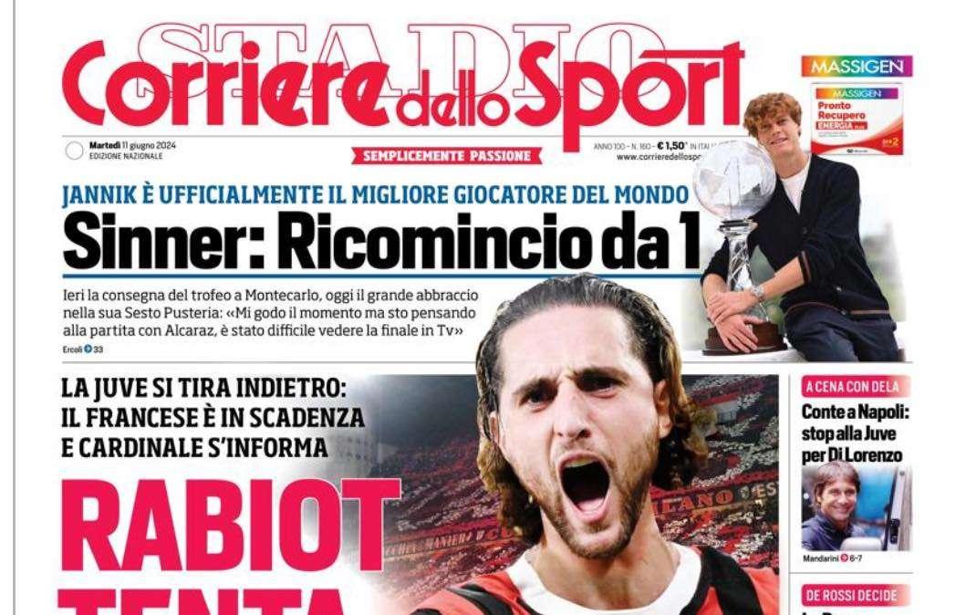 Corriere dello Sport: "Conte a Napoli: stop alla Juve per Di Lorenzo"