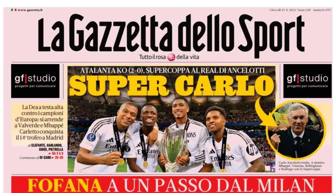 Gazzetta dello Sport: "Fofana, vengo anch'io. Dybala d'Arabia"