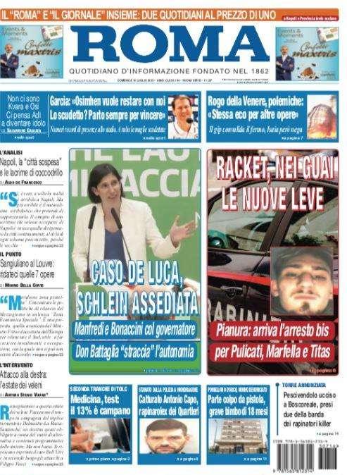 PRIMA PAGINA - Il Roma: "Non ci sono Kvara e Osi, ci pensa ADL a diventare idolo"