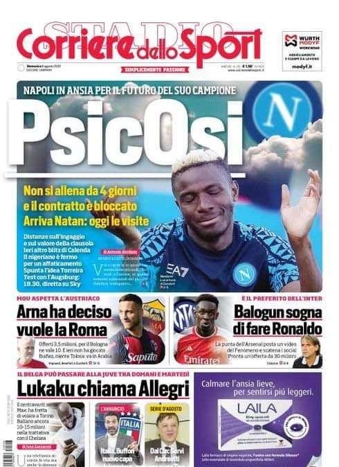 PRIMA PAGINA - CdS Campania: “PsicOsi”