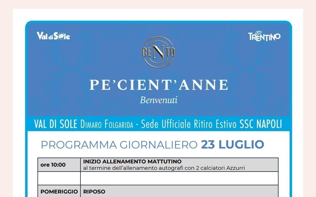 Dimaro 2026 day 7, allenamento solo al mattino: il programma di oggi