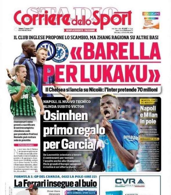 PRIMA PAGINA - CdS: "Osimhen primo regalo per Garcia"