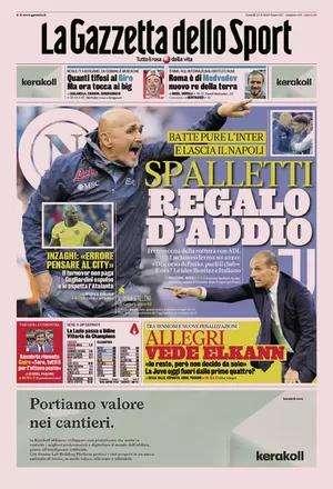 PRIMA PAGINA - Gazzetta: "Spalletti, regalo d'addio"