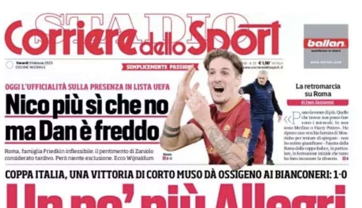 PRIMA PAGINA - Corriere dello Sport: “Spalletti, che appello ai napoletani”