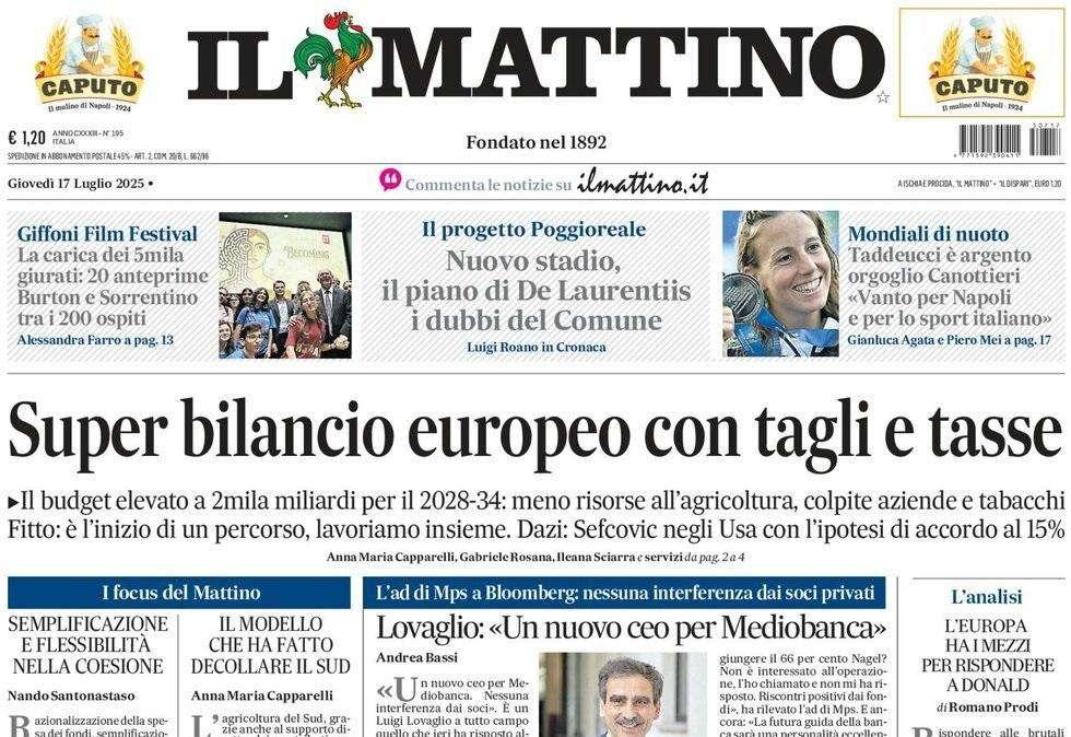 Il Mattino: "Napoli, la storia siamo noi"