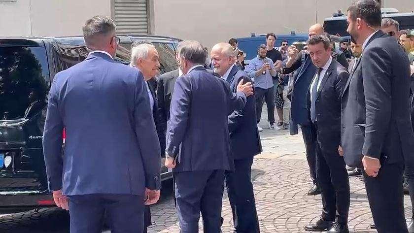 VIDEO - ADL con Lotito al Duomo di Milano per i funerali di Berlusconi