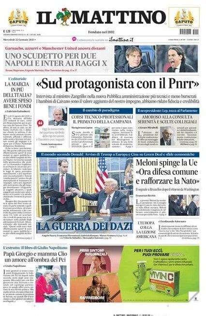 Il Mattino: "Garnacho, azzurri e Manchester United ancora distanti"