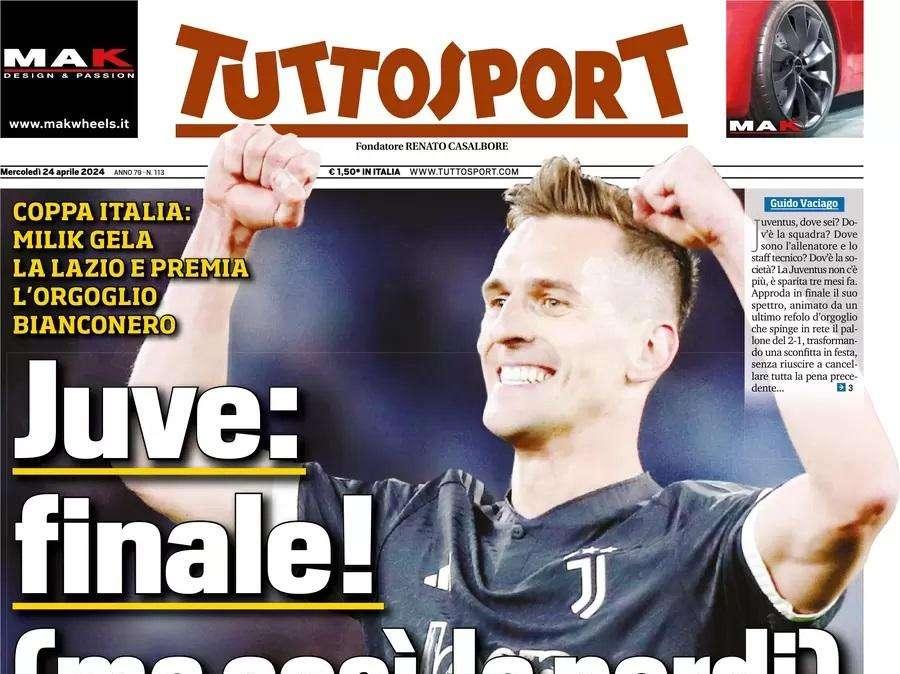 PRIMA PAGINA - Tuttosport: "Juve: finale! (ma così la perdi)"