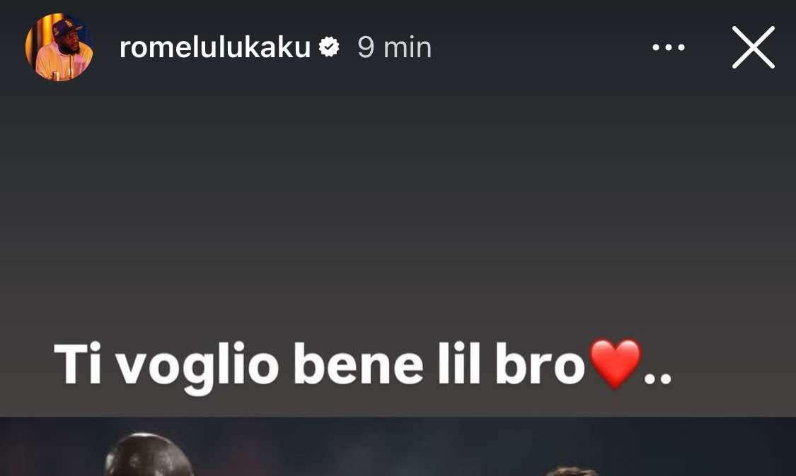 Malore Bove, l'ex compagno Lukaku: "Ti voglio bene piccolo fratello, siamo tutti con te!"