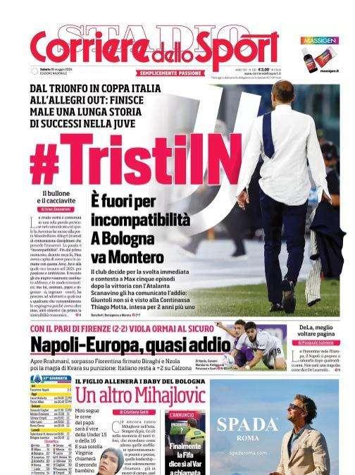 Corriere dello Sport: "Napoli-Europa, quasi addio"