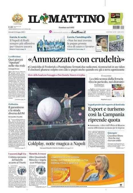 PRIMA PAGINA - Il Mattino: "Il Napoli di Rudi: sempre più offensivo per vincere ancora"