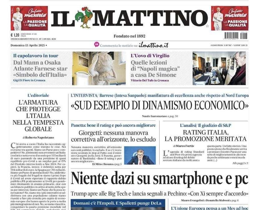 Il Mattino: "L'Inter scappa a +6: la carica del Maradona per sognare ancora"
