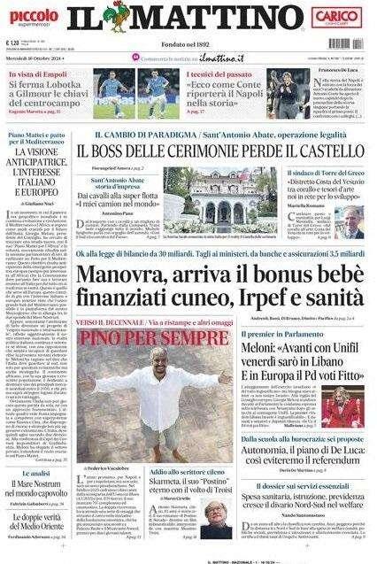 Il Mattino: "Si ferma Lobotka: a Gilmour le chiavi del centrocampo"