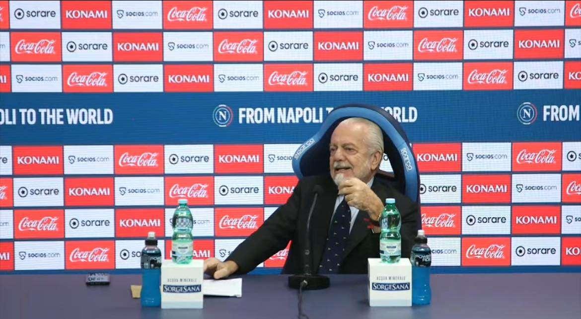 De Laurentiis annuncia: "In 24 mesi farò centro sportivo con 12 campi