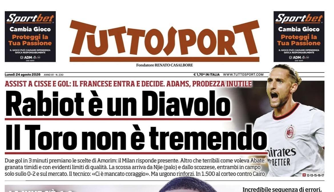 Juve di misura, Tuttosport: “Il bomber è Bremer”