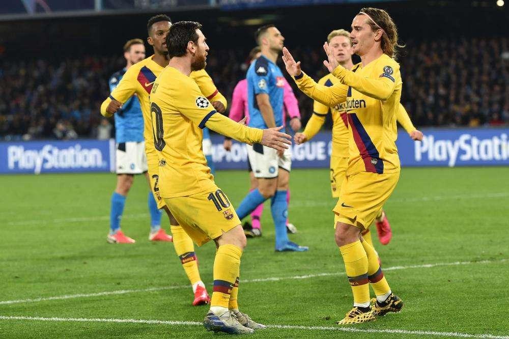 Barça, Griezmann: "Sfruttata la stanchezza del Napoli. Al Camp Nou sarà tutt'altra storia"