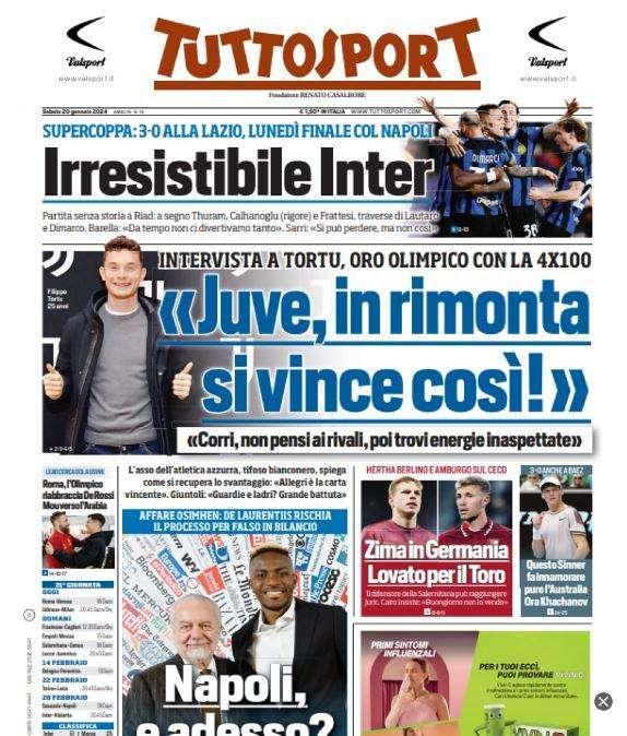 PRIMA PAGINA - Tuttosport: "Napoli, e adesso?"