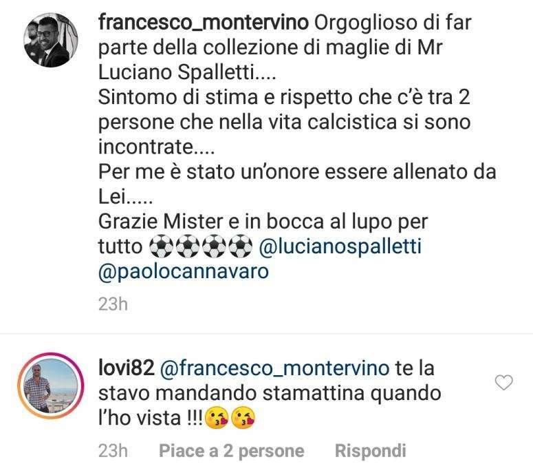 FOTO - La maglia di Montervino nella collezione di Spalletti, Cannavaro lo sfotte: "Nemmeno i tuoi familiari l'hanno conservata..."