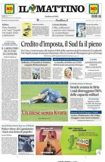 Il Mattino: "Un mese senza Kvara"
