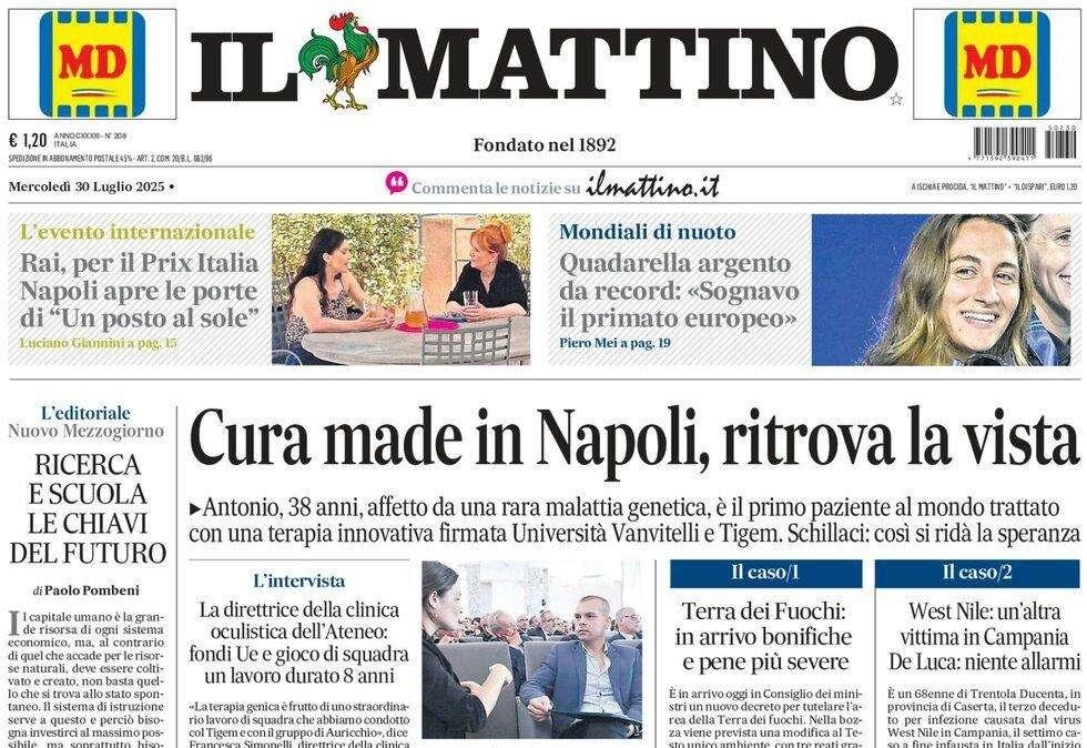 Il Mattino: "Febbre azzurra"
