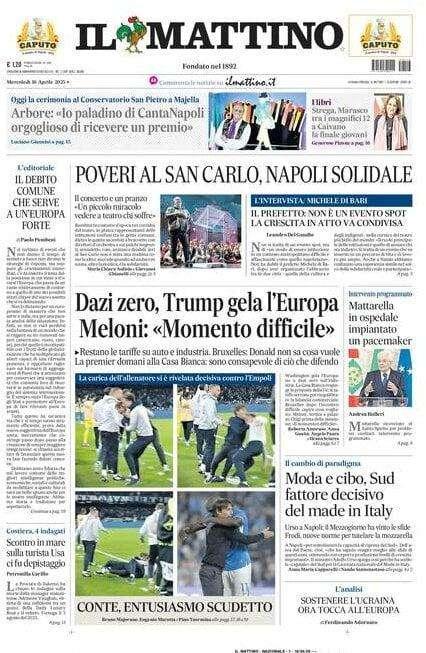 Il Mattino: "Conte, entusiasmo scudetto"