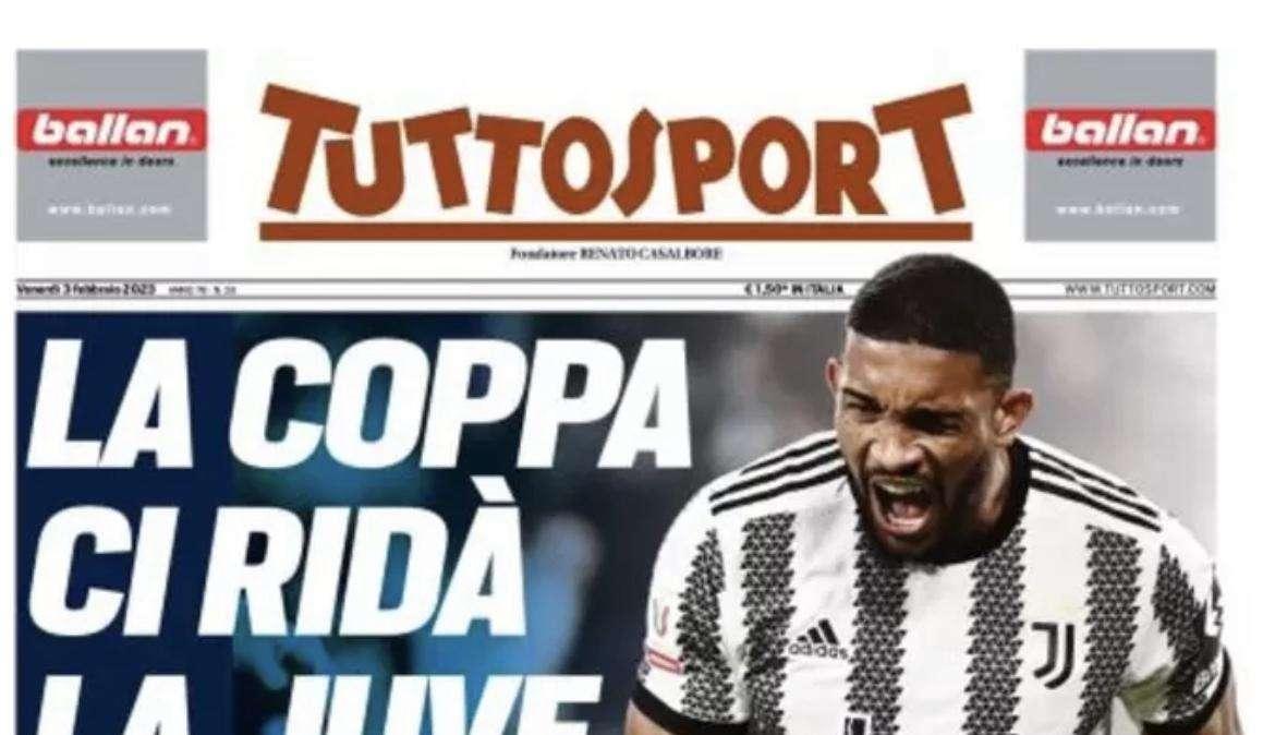 PRIMA PAGINA - Tuttosport: “La Coppa ci ridà la Juve”