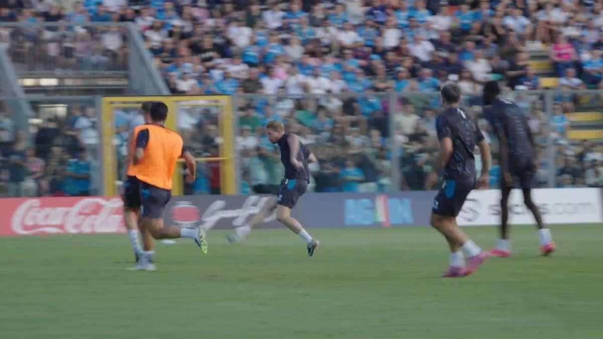 Boato al Patini! Gran gol di Kevin De Bruyne in allenamento