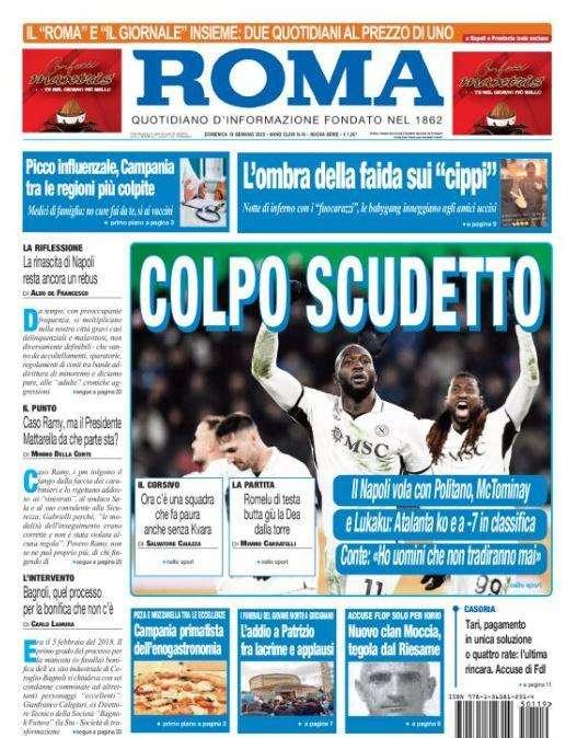 L'apertura de Il Roma: "Colpo Scudetto"