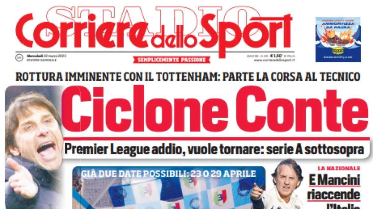 PRIMA PAGINA - CdS: “Scudetto al Napoli, conto alla rovescia"