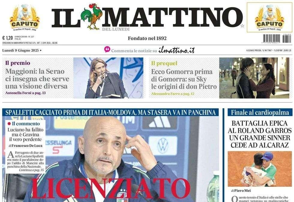 Il Mattino: "Licenziato"