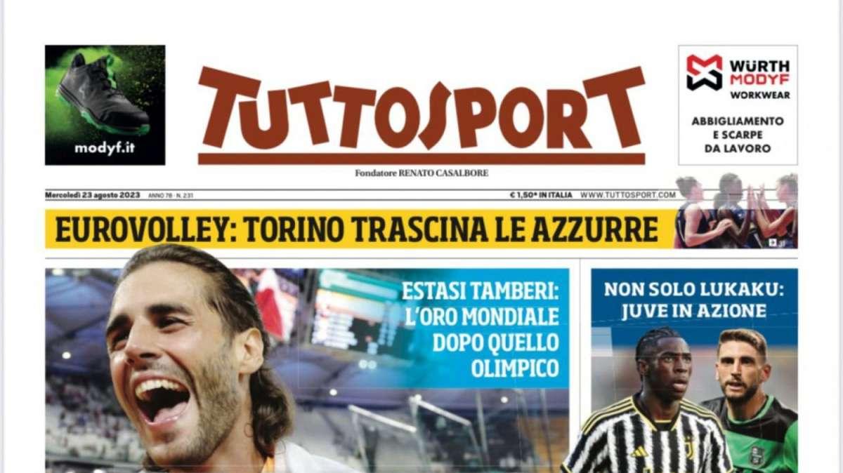 PRIMA PAGINA - Tuttosport: "Mondo Gimbo"