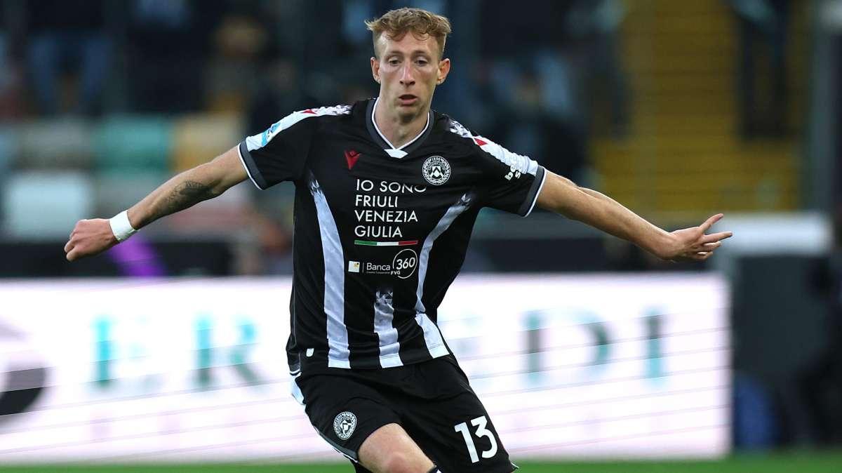 Udinese, Bertola esulta dopo l’1-0 al Napoli: "Che partita e che vittoria. Mai mollare"