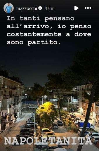 Mazzocchi da brividi sui social: "In tanti pensano all'arrivo, io costantemente da dove sono partito"