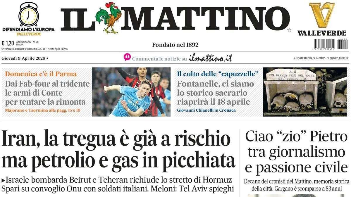 Il Mattino: "Dai FabFour al tridente: le armi di Conte per tentare la rimonta"