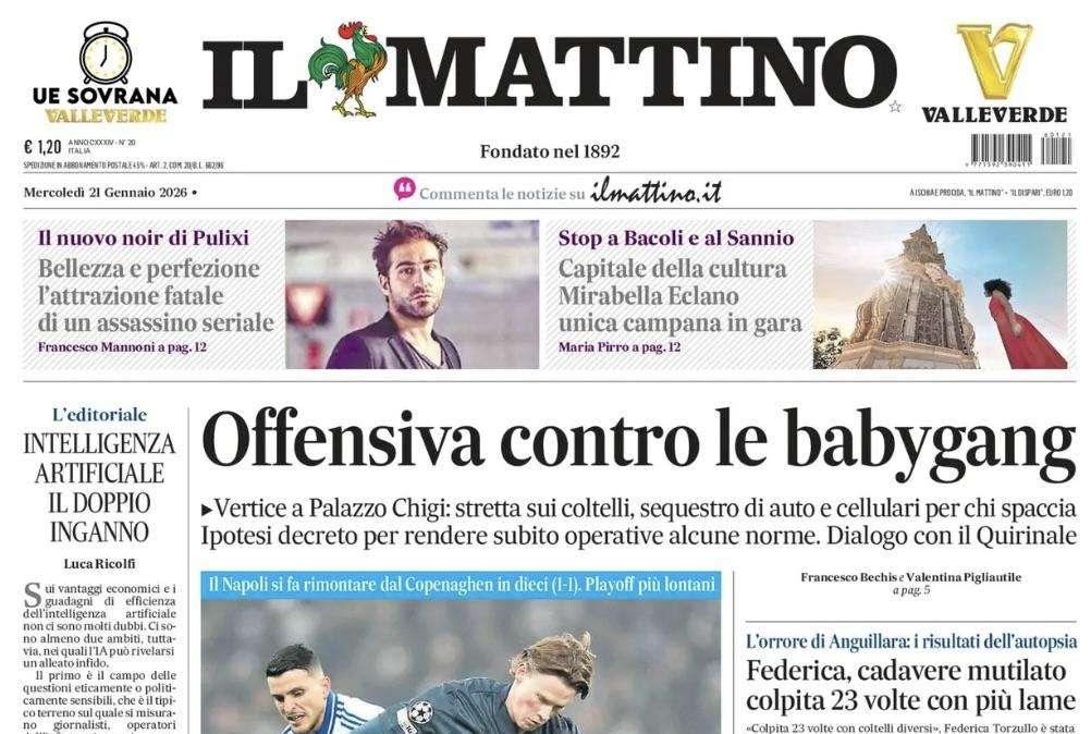 Il Mattino: "Tormento Champions"