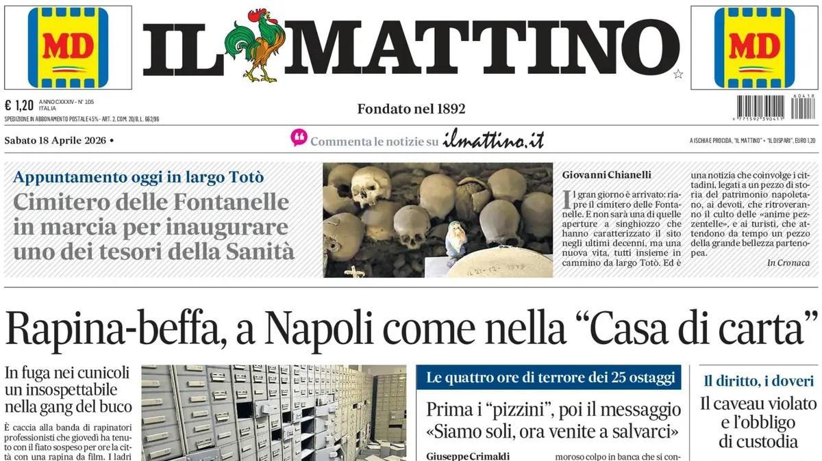 Il Mattino: "Orgoglio Champions"