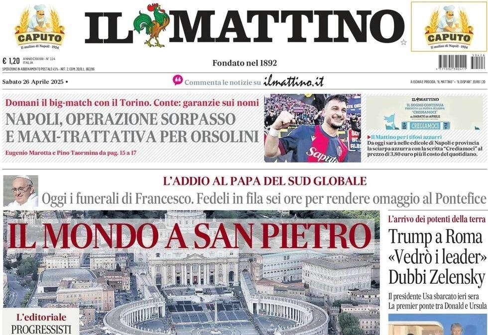 Il Mattino: "Operazione sorpasso. E maxi trattativa per Orsolini"